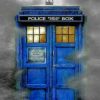 Aesthetic Blue Tardis paint by numbers