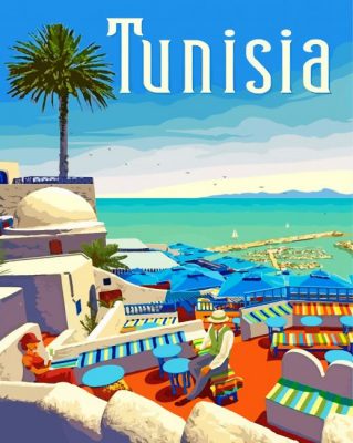 Tunisia Illustration Paint by numbers