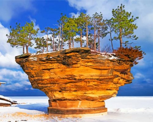 Turnip Rock Michigan Paint by numbers