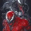 Venom And Spiderman Paint by numbers