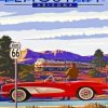 Vintage Retro Route 66 Paint by numbers