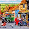 Vintage Town Paint by numbers