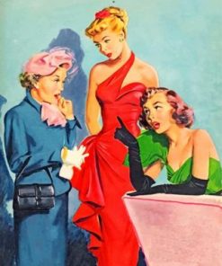 Vintage Women Paint by numbers