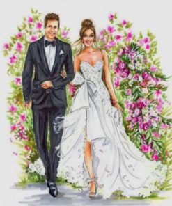 Wedding Illustration Paint by numbers