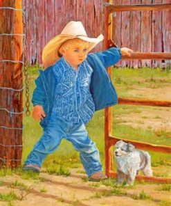 Western Boy Paint by numbers