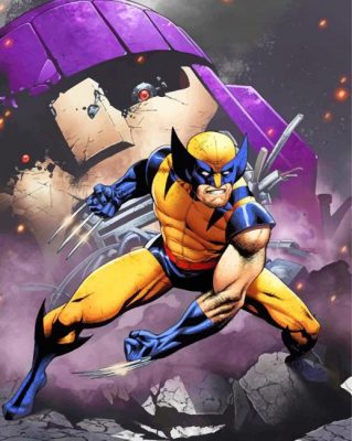 Aesthetic Wolverine Paint by numbers