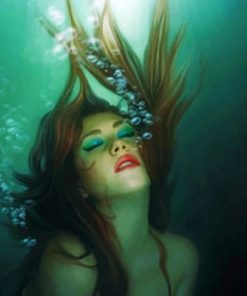 Woman Underwater Paint by number