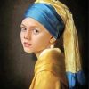 Young Girl With A Pearl Earring Paint by numbers