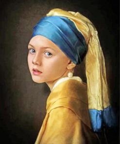 Young Girl With A Pearl Earring Paint by numbers