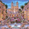 Fountain at Seville paint by numbers