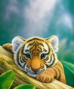 Budding Tiger Paint by numbers