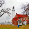 Fort Gratiot Lighthouse Paint by numbers