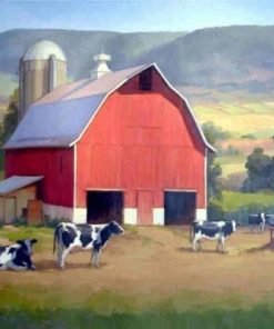 Farm Of Cows paint by number