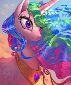 Princess Celestia My Little Pony Paint by numbers