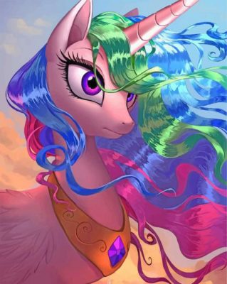 Princess Celestia My Little Pony Paint by numbers