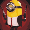 Hitman Minion paint by numbers