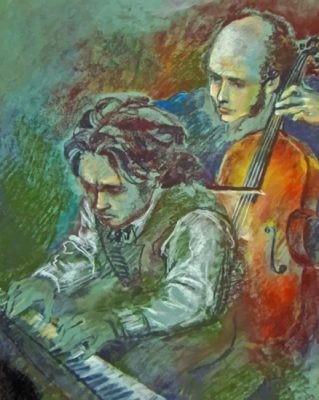 Abstract Beethoven Paint by numbers