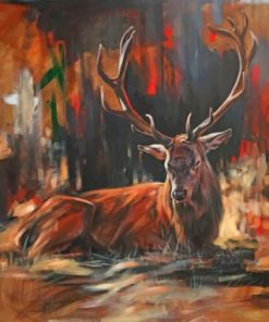 Abstract Deer Animal Paint by numbers