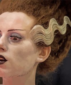 Aesthetic Bride Of Frankenstein Paint by numbers