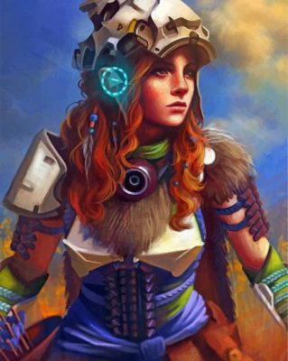 Aloy Horizon Zero Dawn Paint by numbers