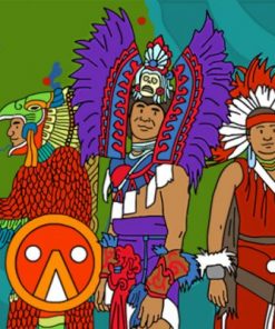 Aztec People Paint by number