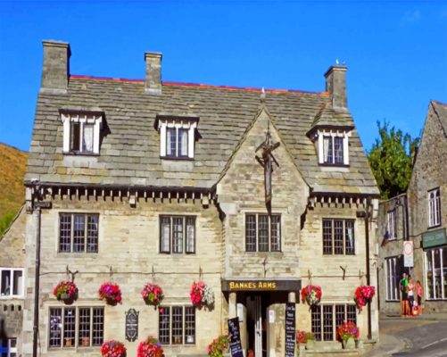 Bankes Arms Hotel In Dorset Paint by numbers