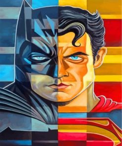 Batman vs Superman Paint by numbers