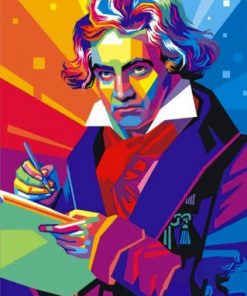 Beethoven Pop Art Paint by numbers