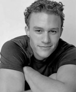 Black And White Heath Ledger Paint by numbers