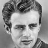 Black And White James Dean paint by numbers