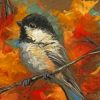 Chickadee Bird paint by numbers