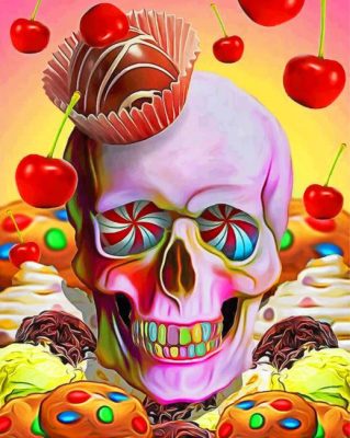 Candy Skull Paint by numbers