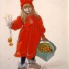 Christmas Apple Girl Paint by numbers