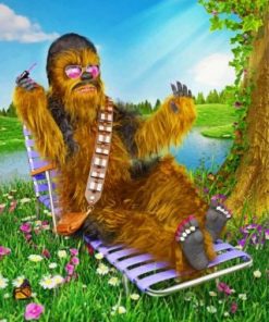 Chewbacca Enjoying His Time paint by numbers