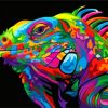 Colorful Iguana Paint by numbers