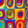 Color Study Squares with Concentric Circles Paint by numbers