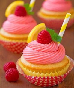 Pink Cupcakes Paint by numbers