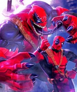 Deadpool And Venom Paint by numbers