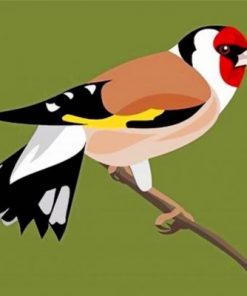 European Goldfinch Paint by numbers