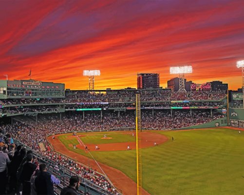 Fenway Park Boston paint by numbers