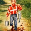 Fisher Boy Paint by numbers