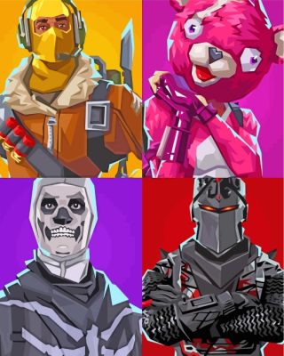 Fortnite Squad Paint by numbers