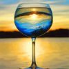 Sunset Glass paint by numbers