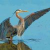 Great Blue Heron Bird Paint by numbers