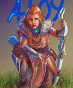 Horizon Zero Dawn Aloy Paint by numbers