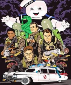 Ghostbusters Illustration Paint by numbers