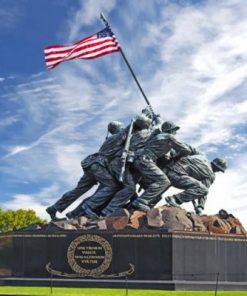 Iwo Jima Memorial Paint by numbers