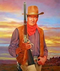 John Wayne Cowboy Paint by numbers