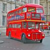 London Red Bus Paint by numbers