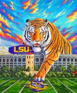 Lsu Tigers Illustration Paint by numbers